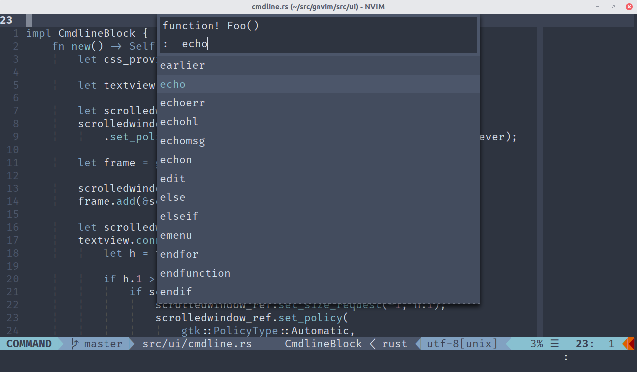 gnvim (courtesy of @vhakulinen)