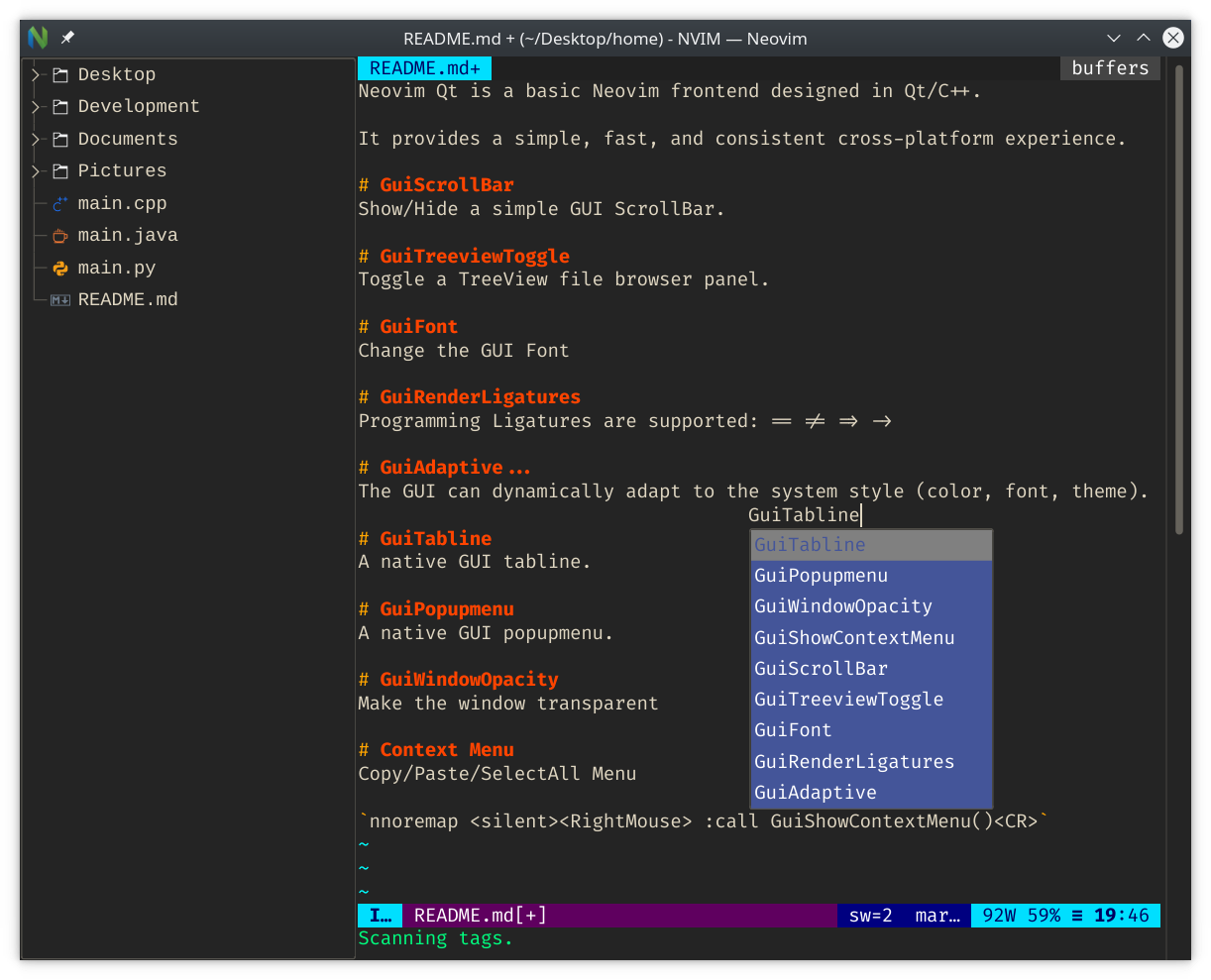neovim-qt (courtesy of @equalsraf)